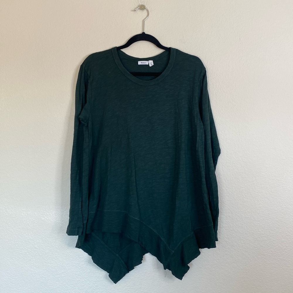 Wilt criss cross top forrest green small runs big EUC